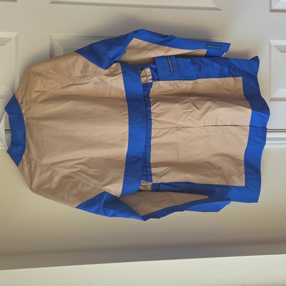 Jordan Utility Jacket M NWT Convertible Women's Blue and Tan $175 - Picture 11 of 13